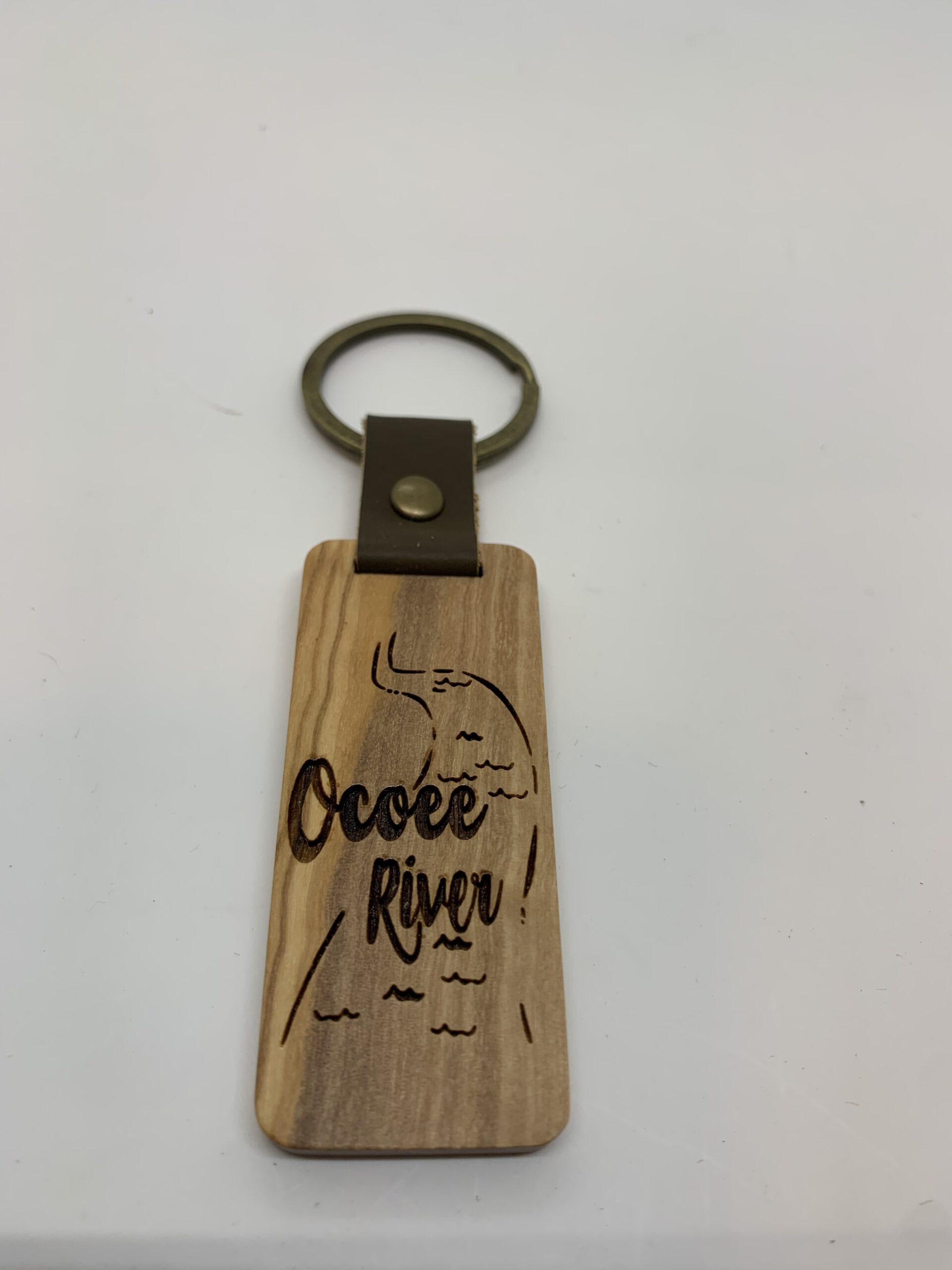 River Key Chain Personalized Laser Etched Wooden Key Chain - Laser Etched Keepsakes ...