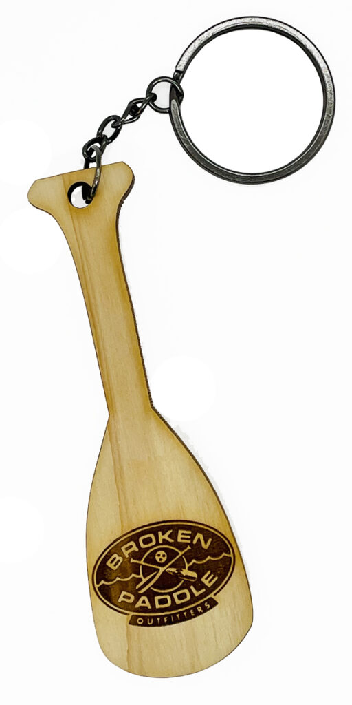 Personalized Laser Etched Wooden Paddle KeyChain Laser Etched