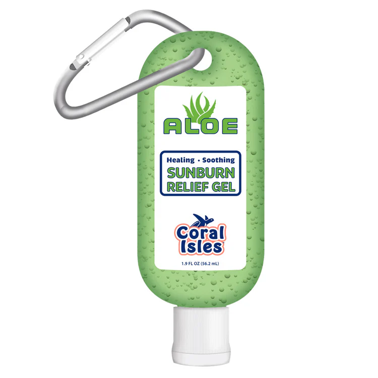 Rocky Mountain Sunscreen Aloe Sunburn Relief Gel with Carabiner