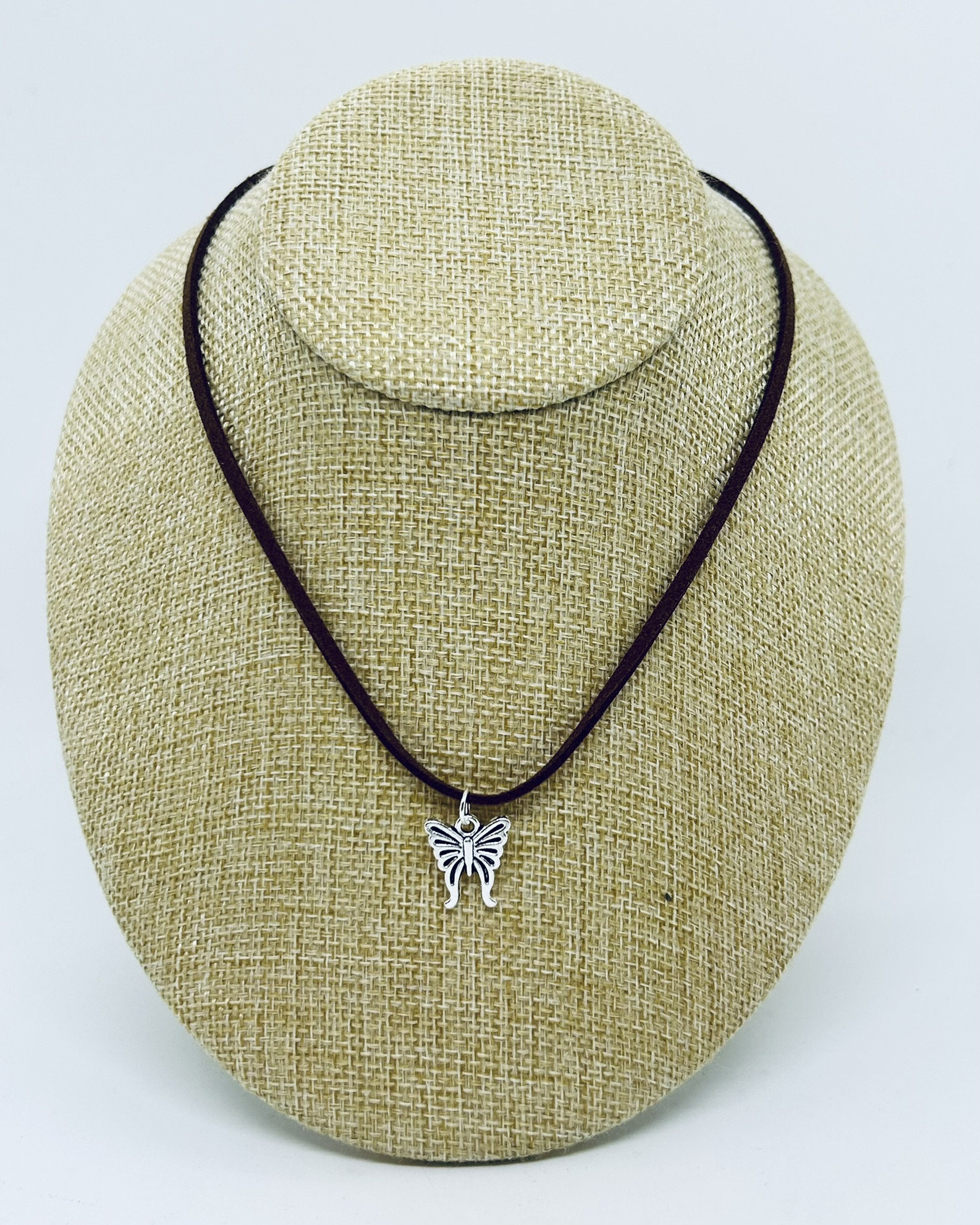 River Suede Butterfly Necklace