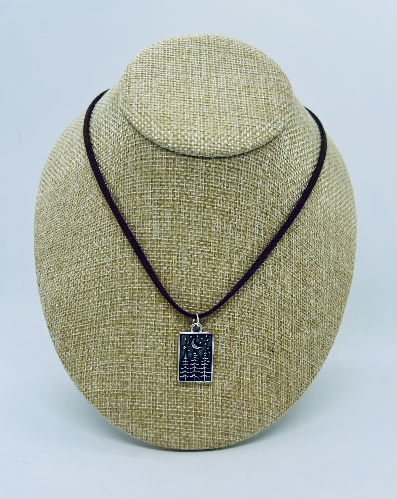 River Suede Moonscape Necklace