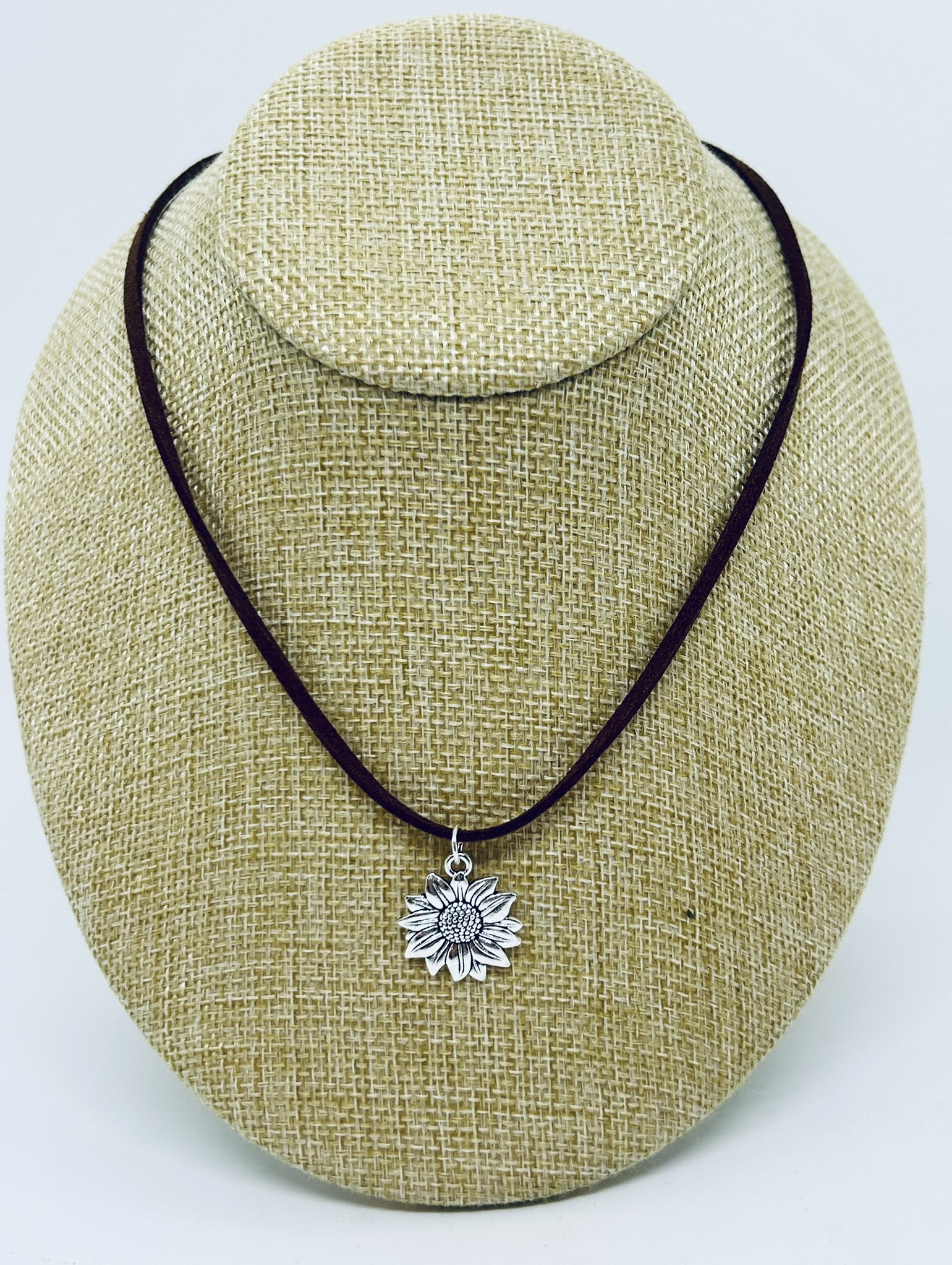 River Suede Sunflower Necklace