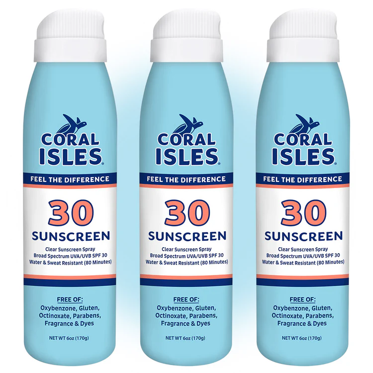 Coral Isles Sunscreen SPF 30 - 6 oz Spray