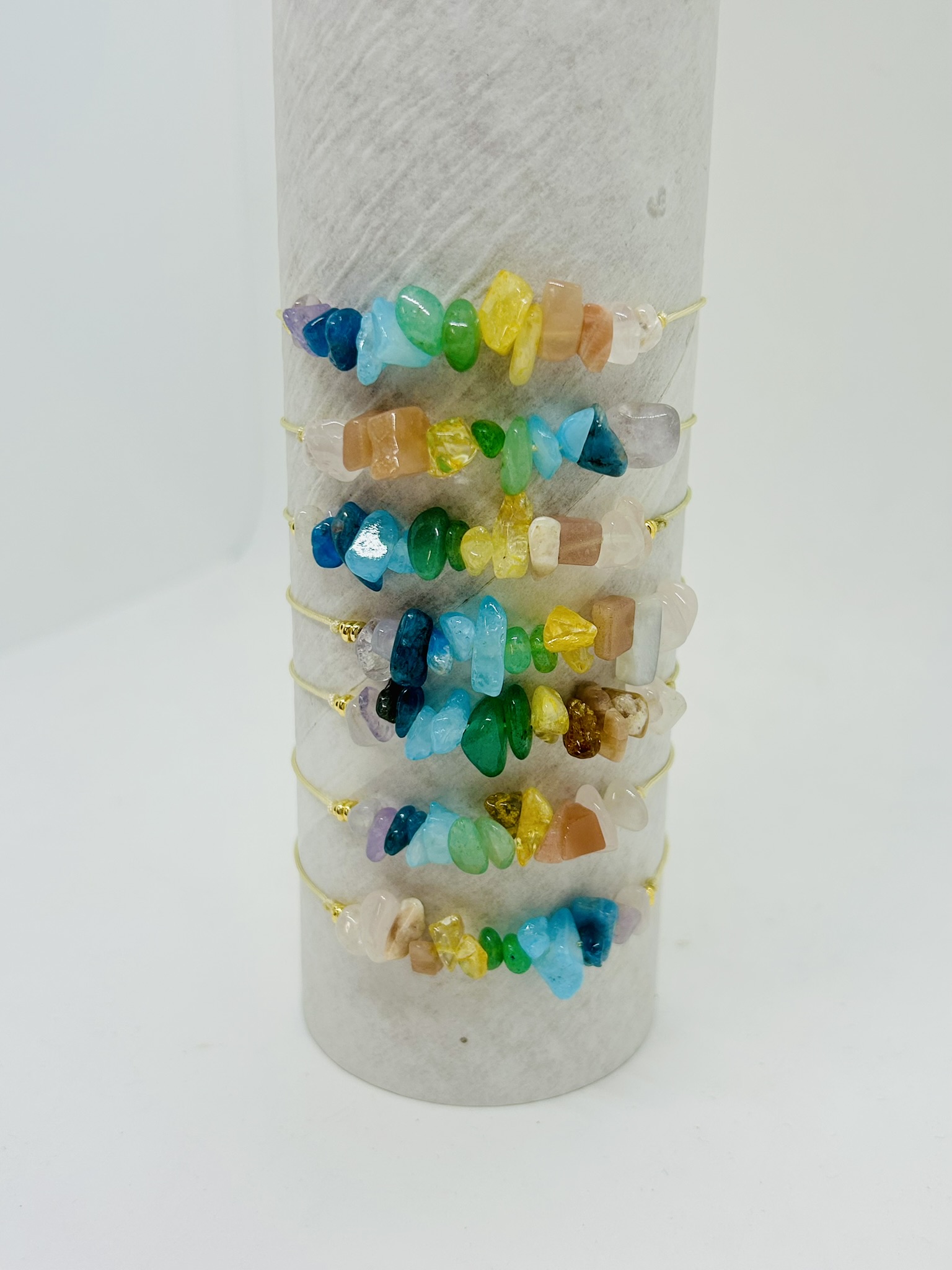 Gemstone Chips River Bracelet #234