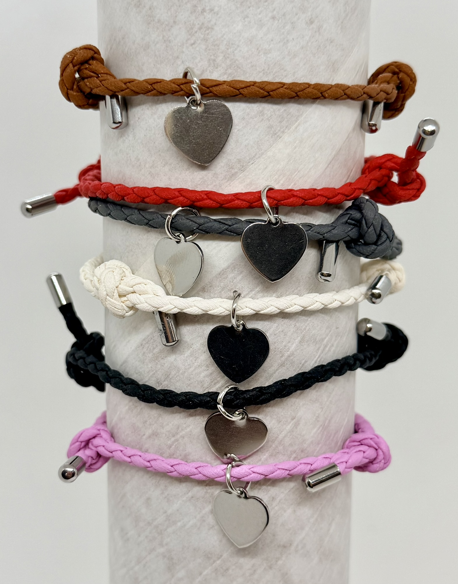 Braided Heart River Bracelet #237