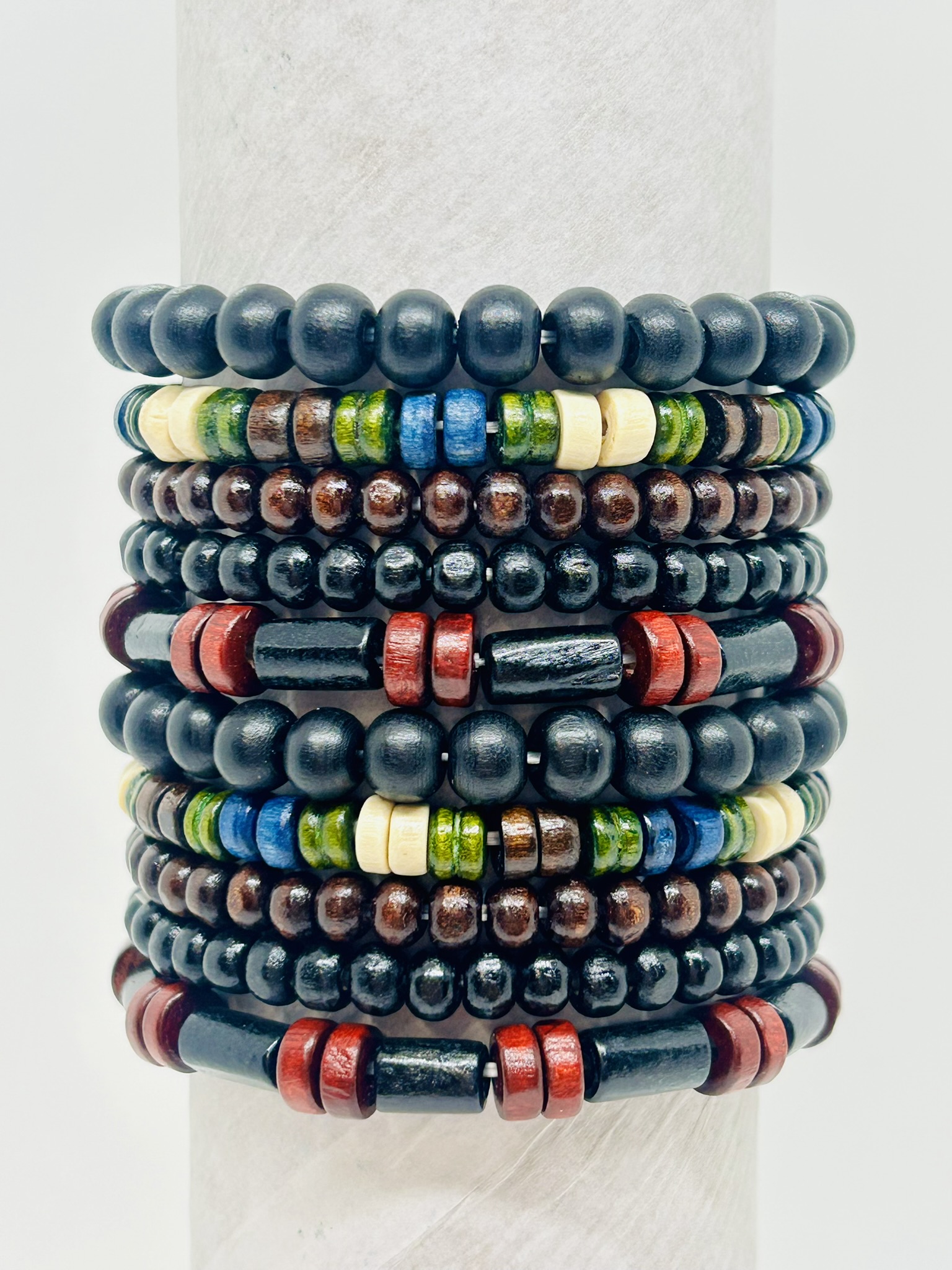 Wooden Bead River Bracelet #238