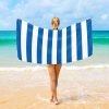 Microfiber Striped Beach Towel - Thumbnail Image 2